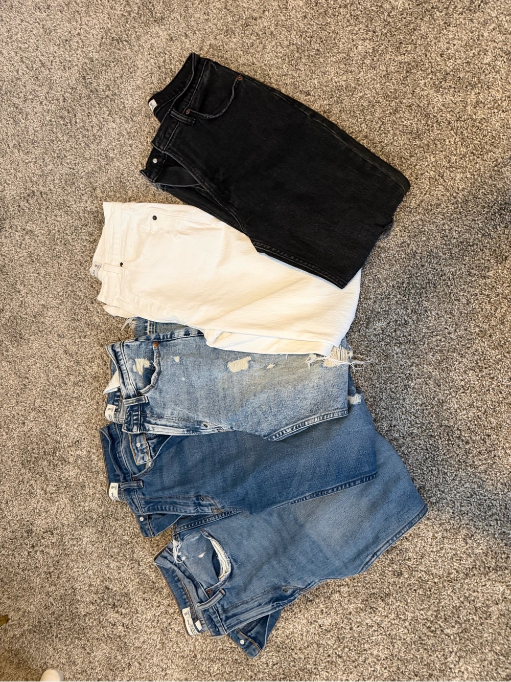 High Rise Ankle Straight Jeans